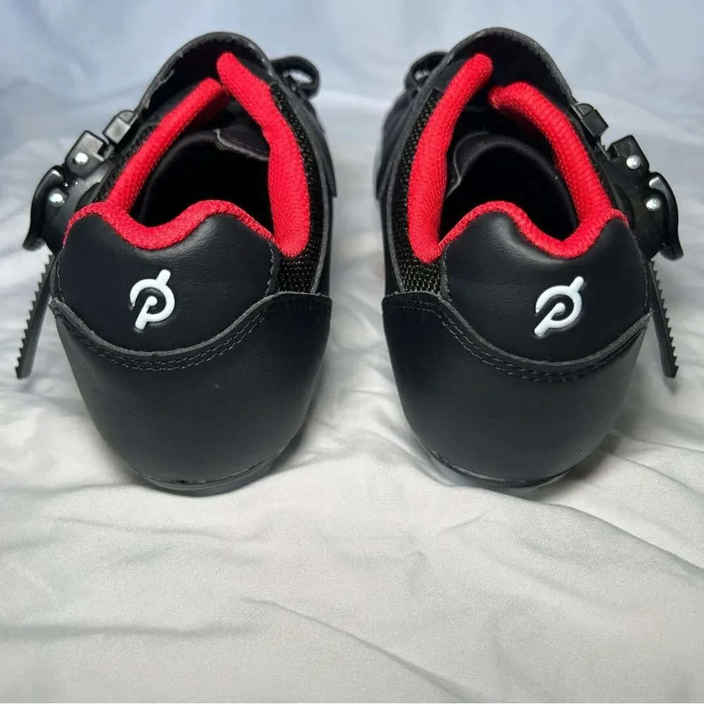 Peloton Black & White Unisex Cycling Bike Cleat Shoes women’s shoe size 9 mens 7